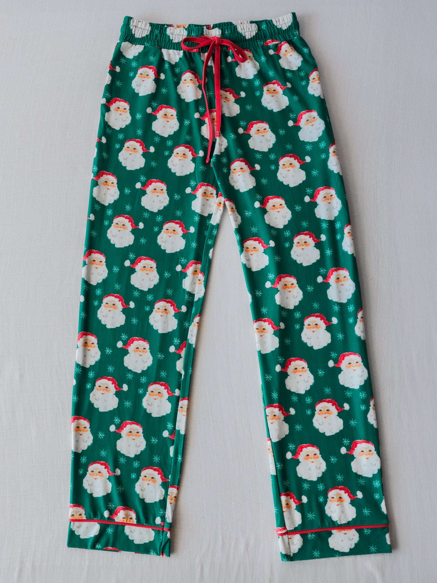 Men's Lounge Pants - Jolly St Nick in Green