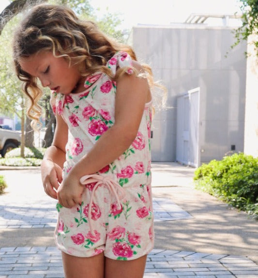 Tiffany Romper - Raspberry Roses