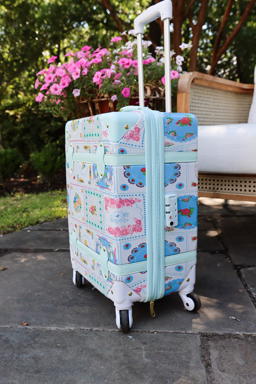 Lennon Traveling Luggage - Spring Patchwork