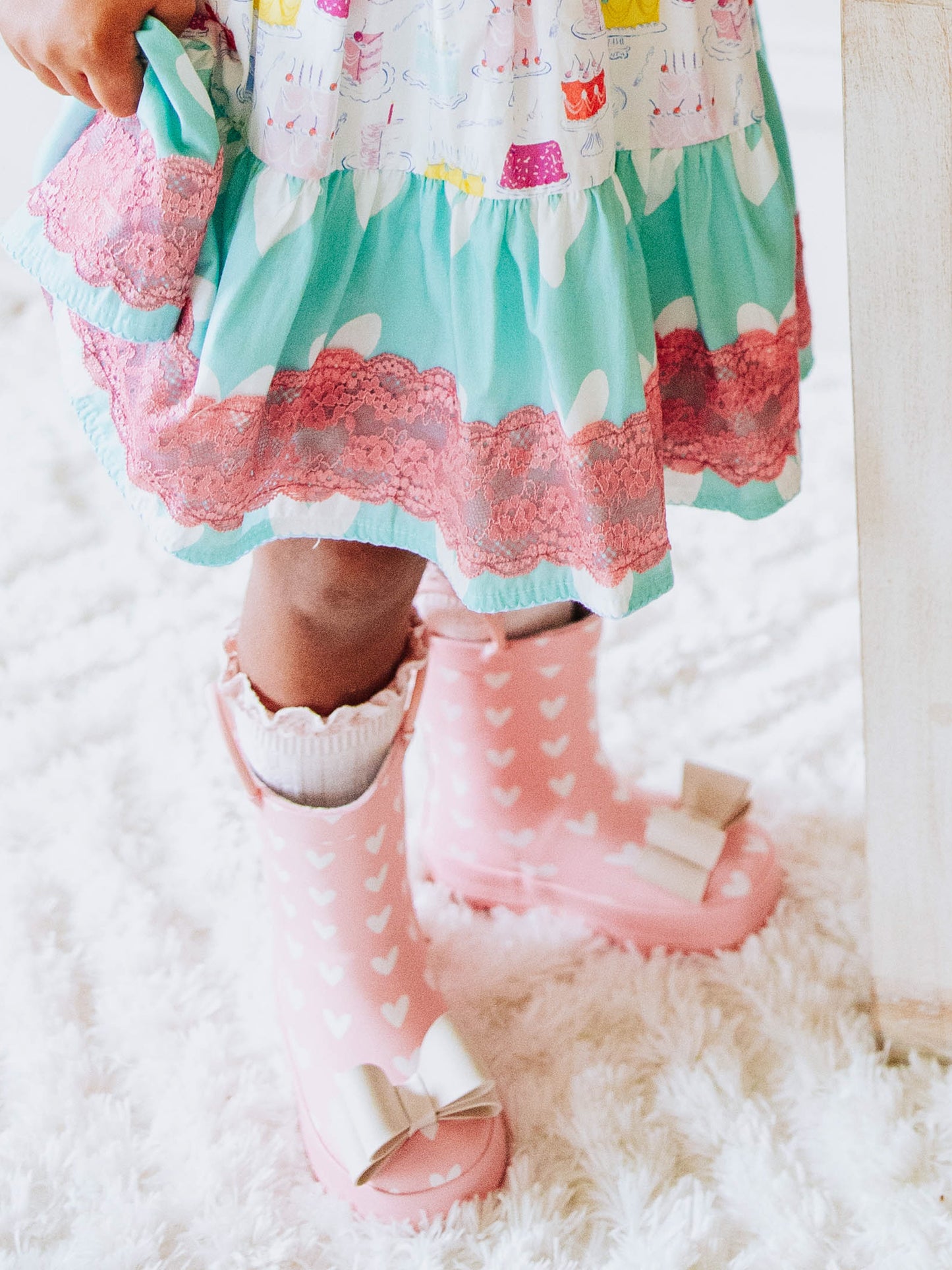 Cheery Rain Boots - Hearts