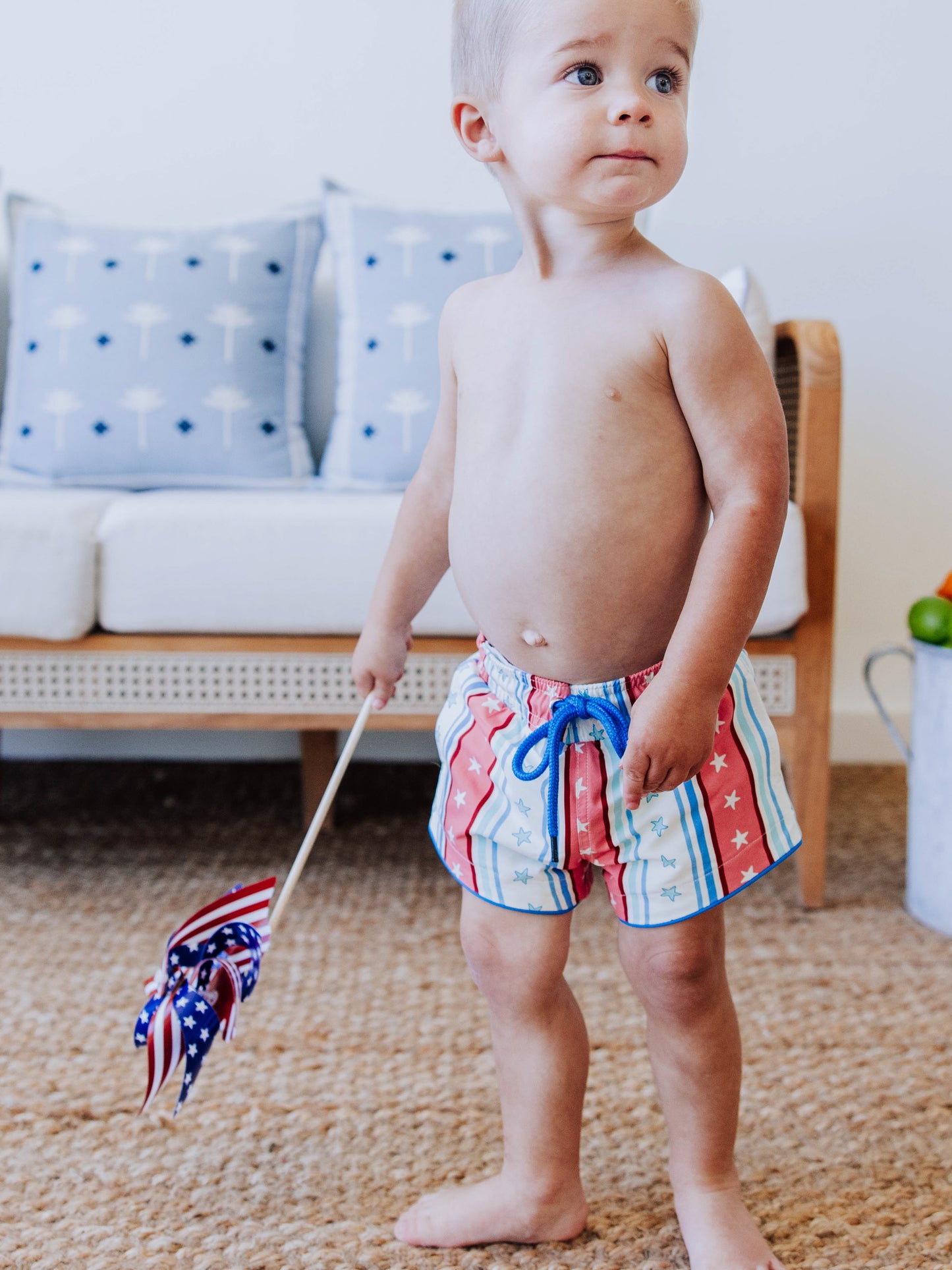 Boy's Swim Trunks - American Stars