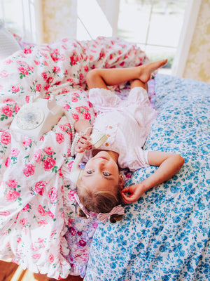 Duvet Cover + Sham(s) - Raspberry Roses