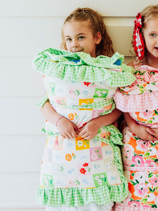 Nap Mat - Checkered Blooms