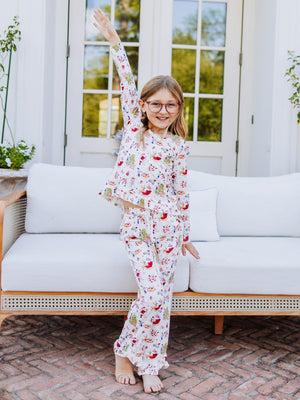 Ruffled Pant Set - North Pole