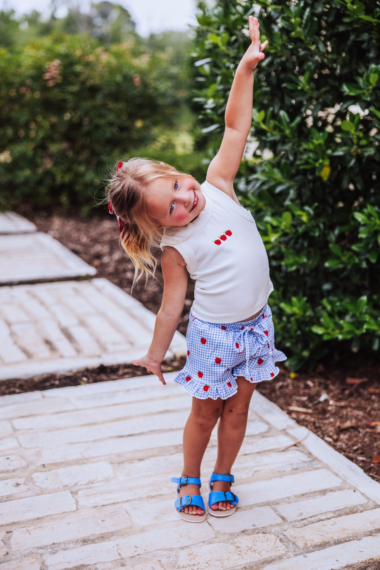 Ribbed Knit Tank Top - Ivory Apples
