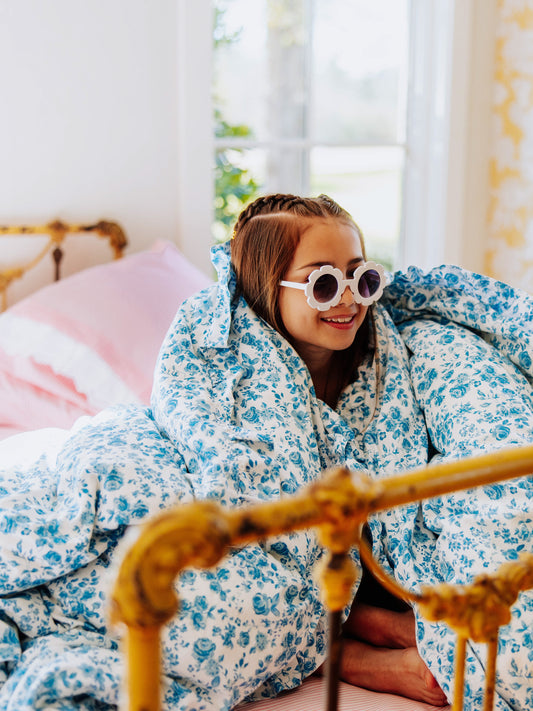 Duvet Cover + Sham(s) - Blooming Blues