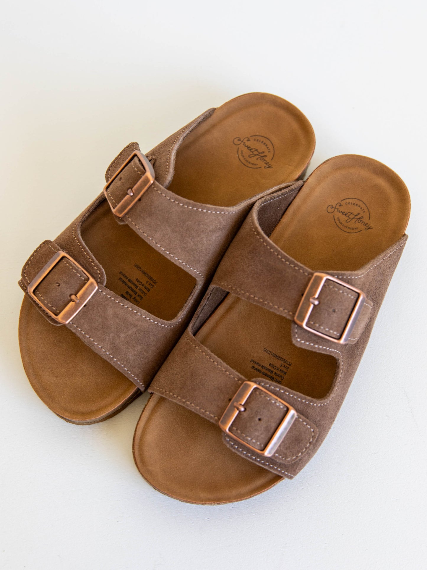 Women's SweetHoney Suede Sandals - Brown