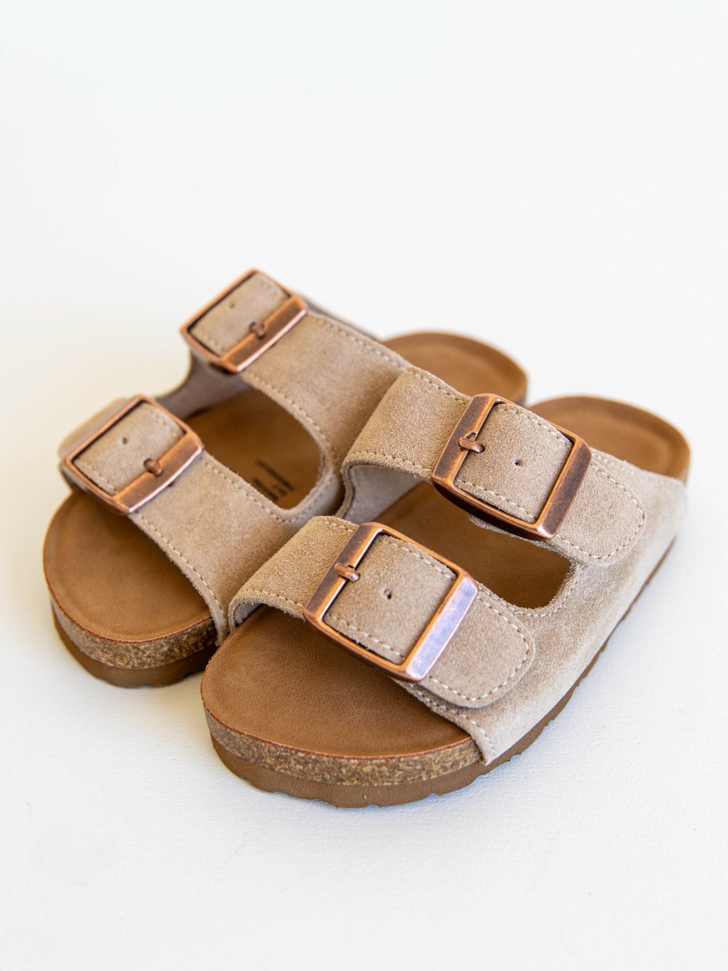 SweetHoney Suede Sandals - Light Brown