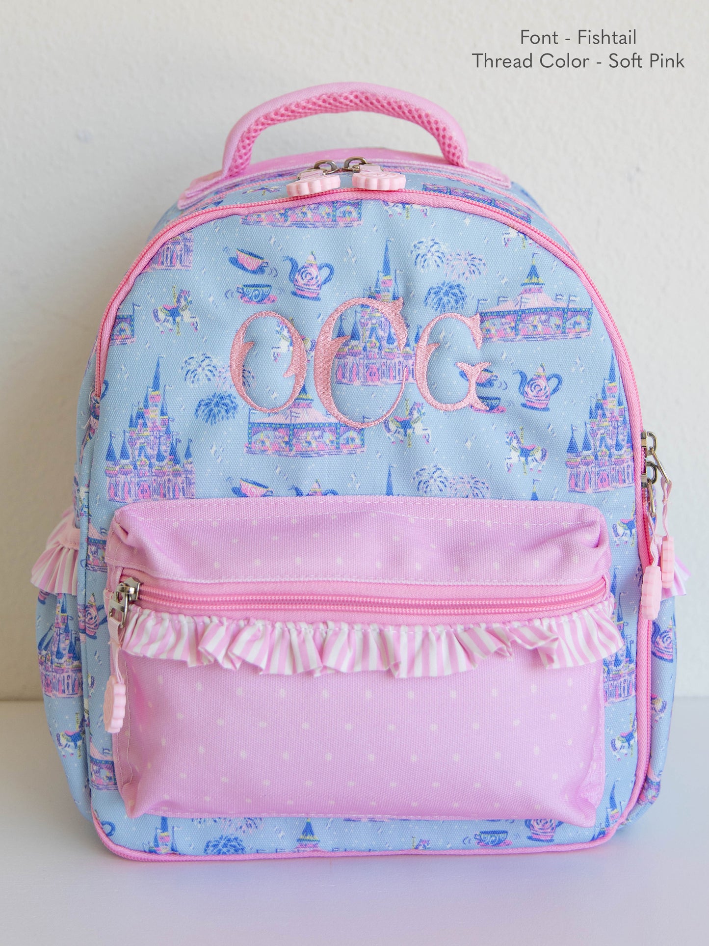 Bring the magic wherever you go with SweetHoney's Most Magical Backpack — a whimsical essential for school days, travel adventures, and every little outing in between! Designed in our signature Most Magical print, this backpack features charming pastel castles, carriages, and fairytale-inspired details that spark imagination and joy. Crafted from durable, easy-to-clean material, it’s built to last through every adventure. 