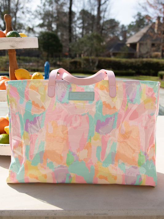 XL Insulated Tote - Cotton Candy Splash
