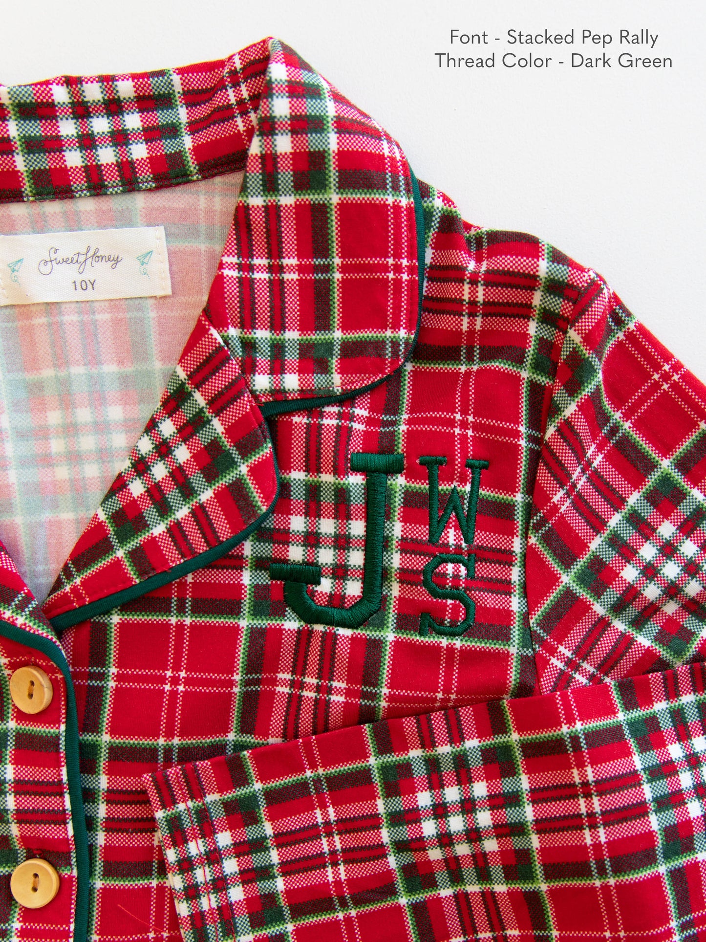 Everyday Button Set - Merry Plaid