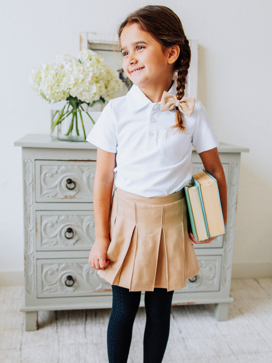 Pleated Skort - Khaki