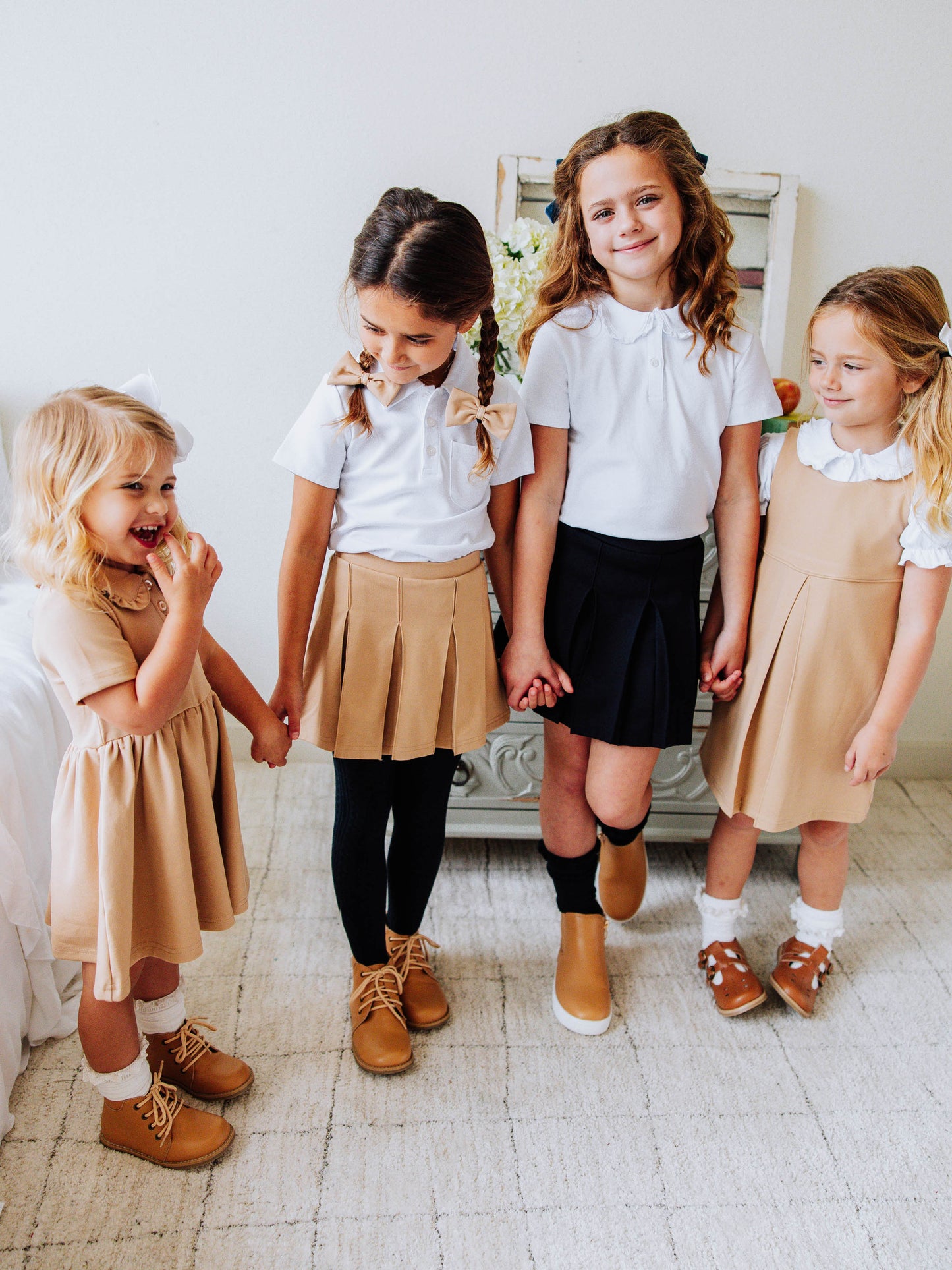 Ruffled Polo Dress - Khaki