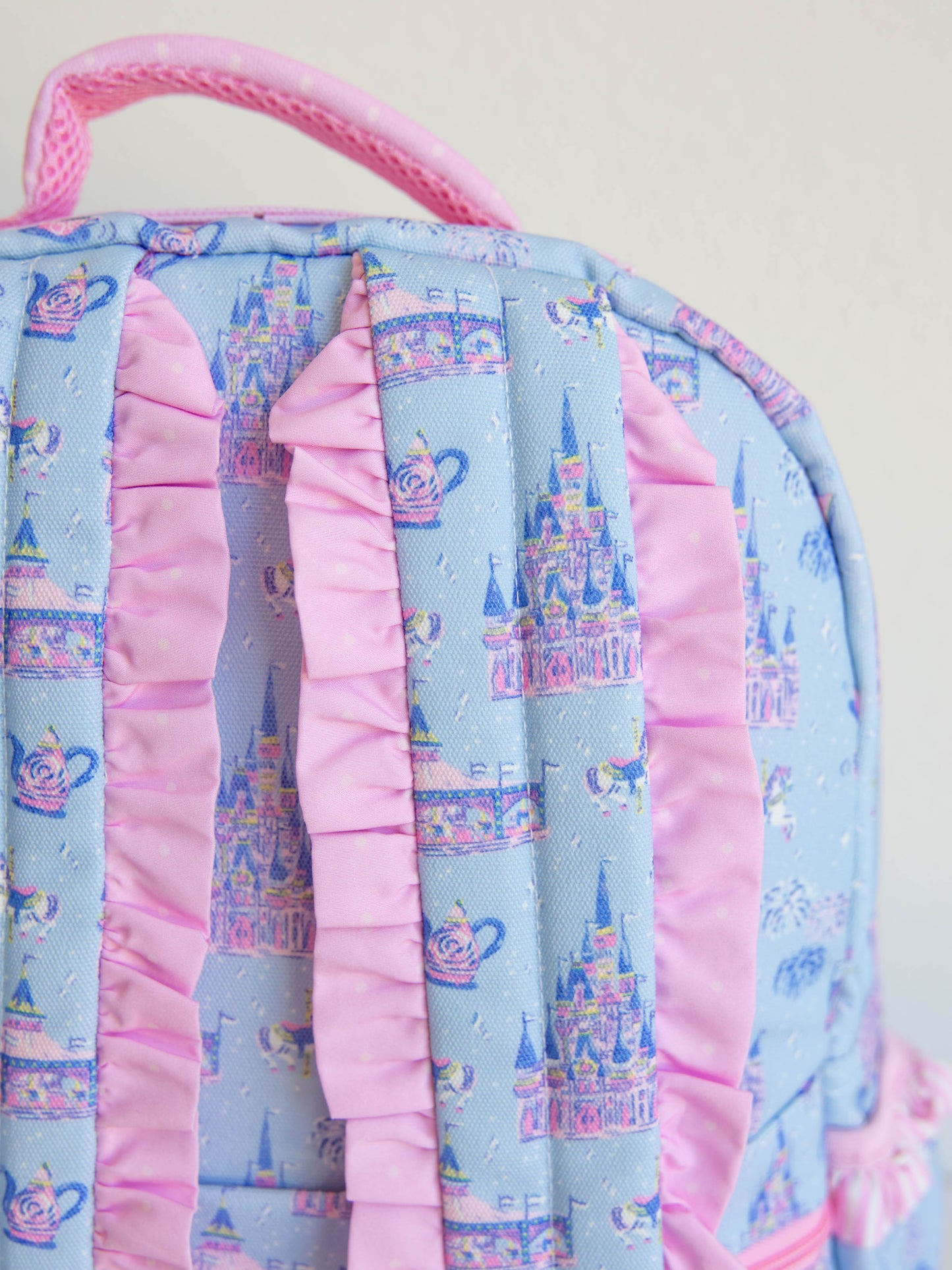 Bring the magic wherever you go with SweetHoney's Most Magical Backpack — a whimsical essential for school days, travel adventures, and every little outing in between! Designed in our signature Most Magical print, this backpack features charming pastel castles, carriages, and fairytale-inspired details that spark imagination and joy. Crafted from durable, easy-to-clean material, it’s built to last through every adventure. 