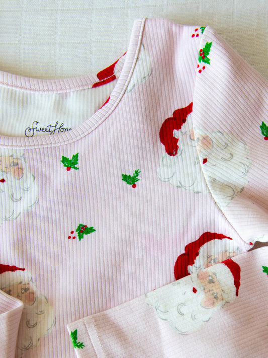 Fitted Ribbed Dress - Dear Santa (Slightly Flawed)