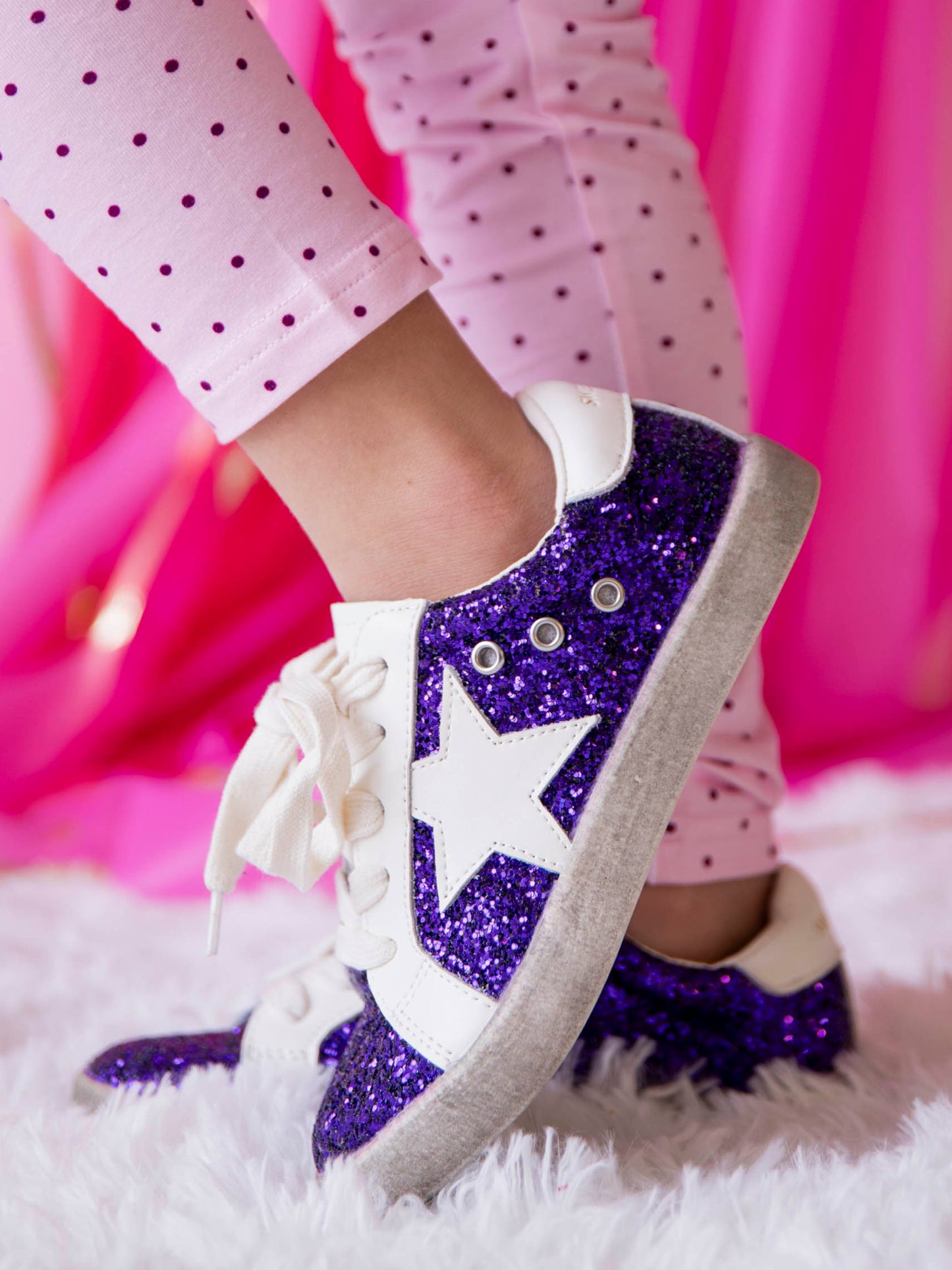 SweetHoney Sneakers - Purple Sparkle