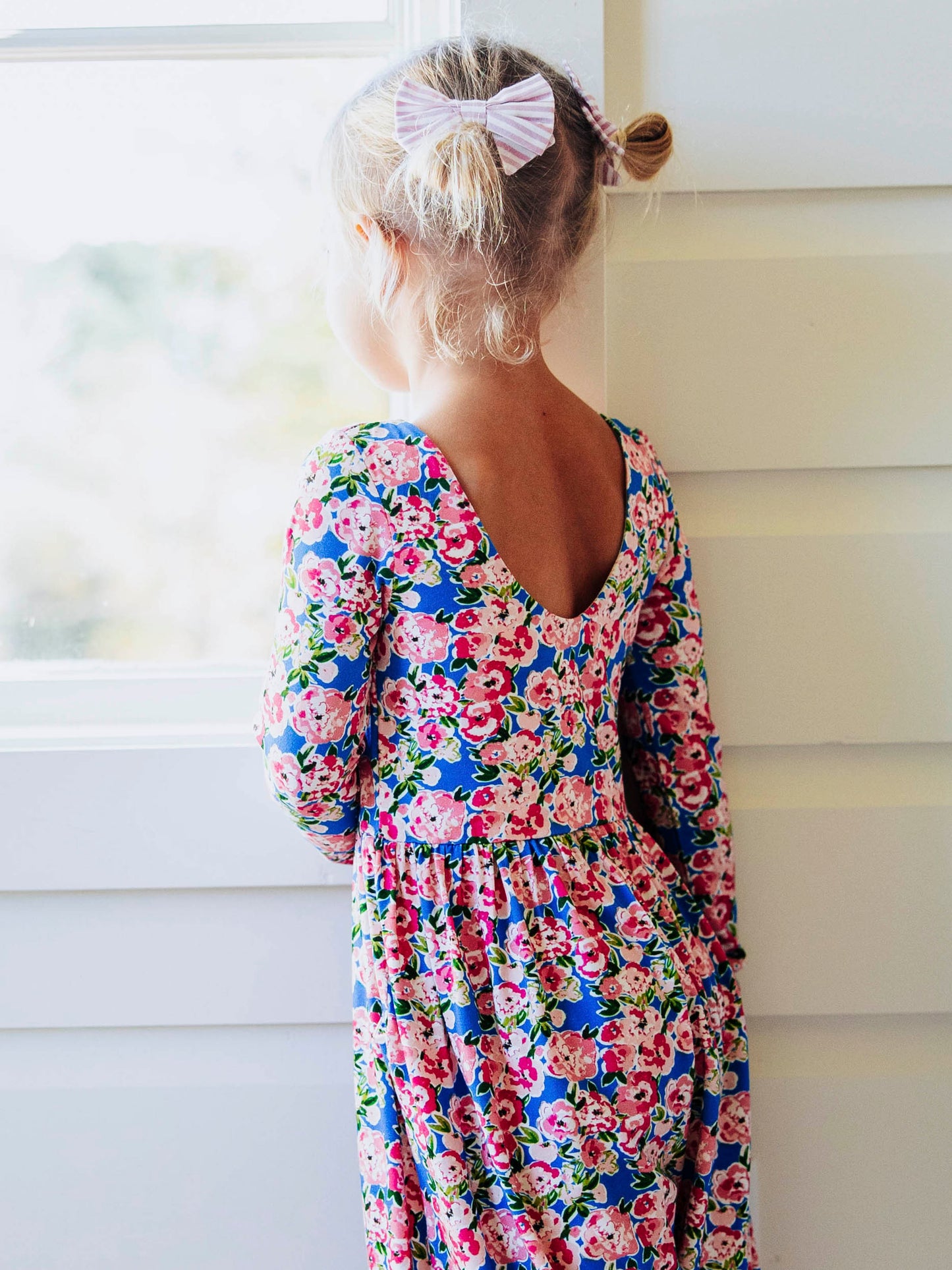 Leggy Romper - Joyful Poppies