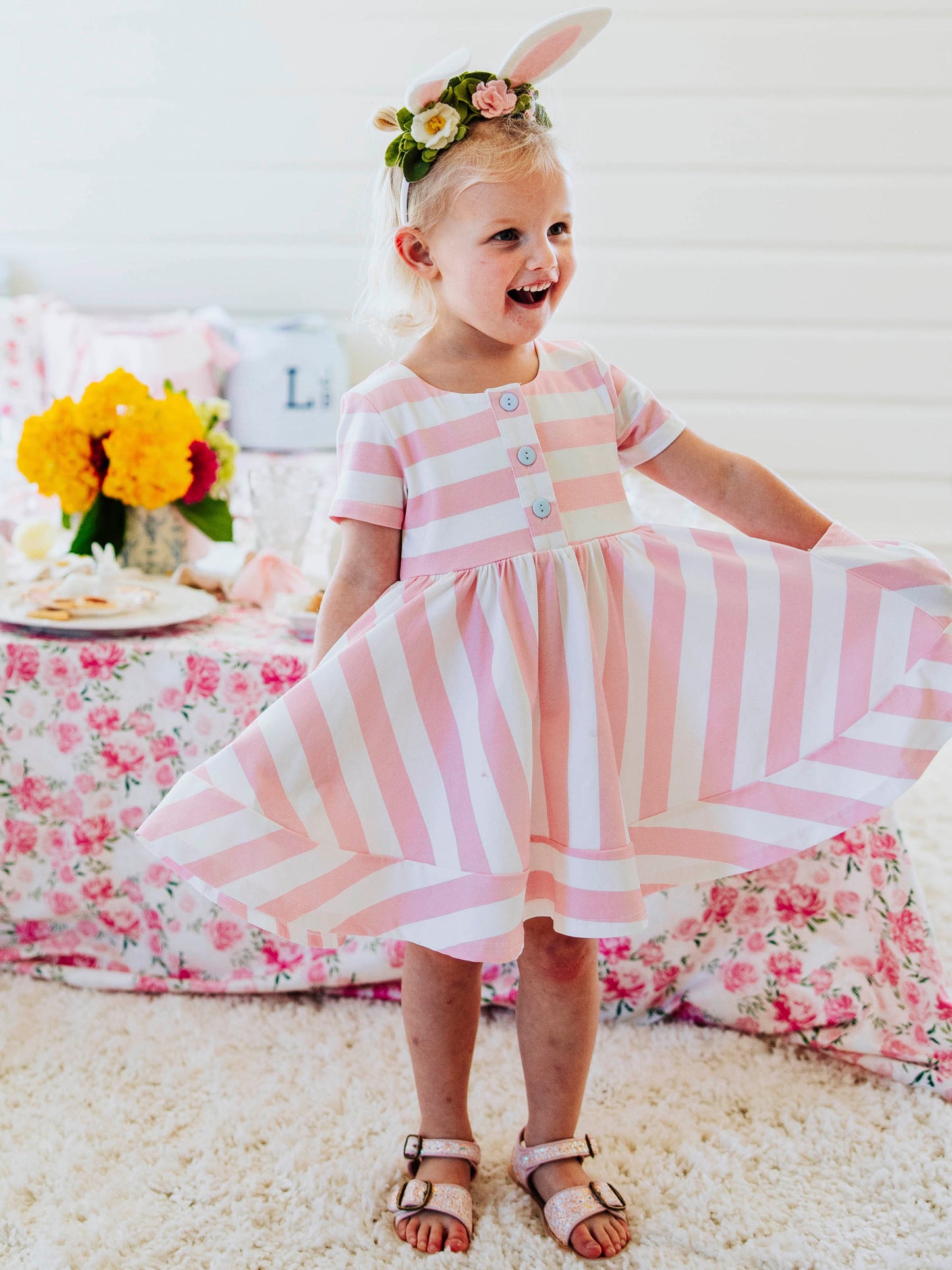 Kate Playdate - Pink Stripe