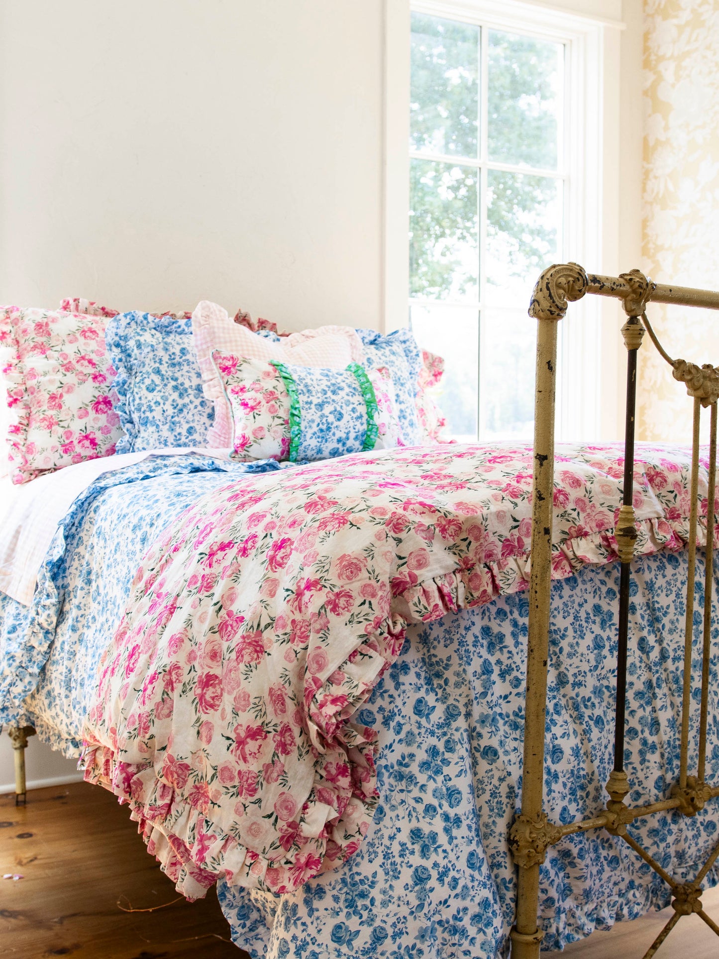 Duvet Cover + Sham(s) - Blooming Blues