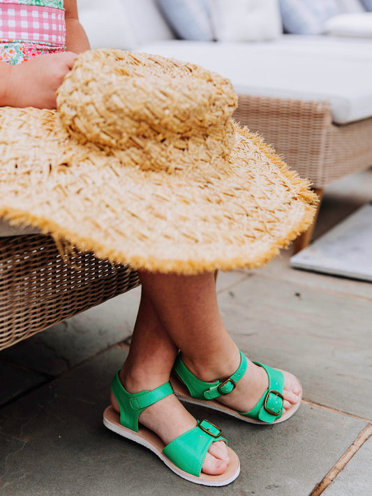 Ankle Strap Sandals - Sour Apple