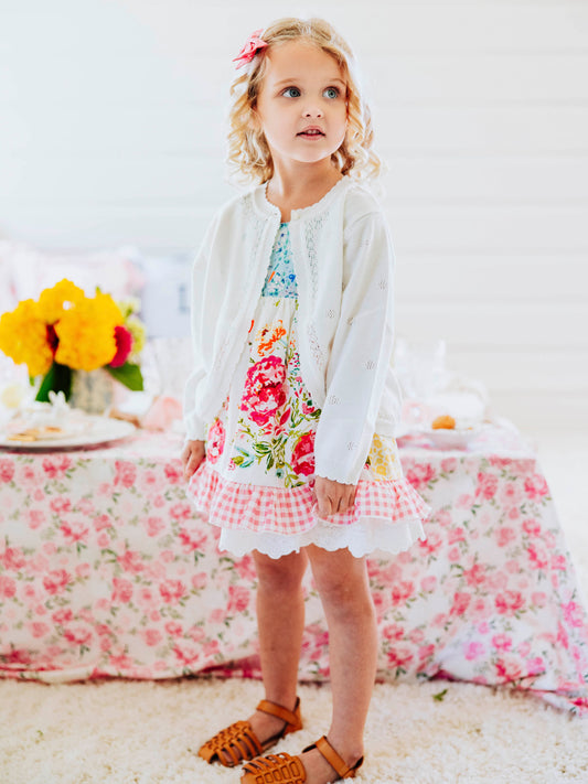 Sweet Scalloped Cardigan – Dove