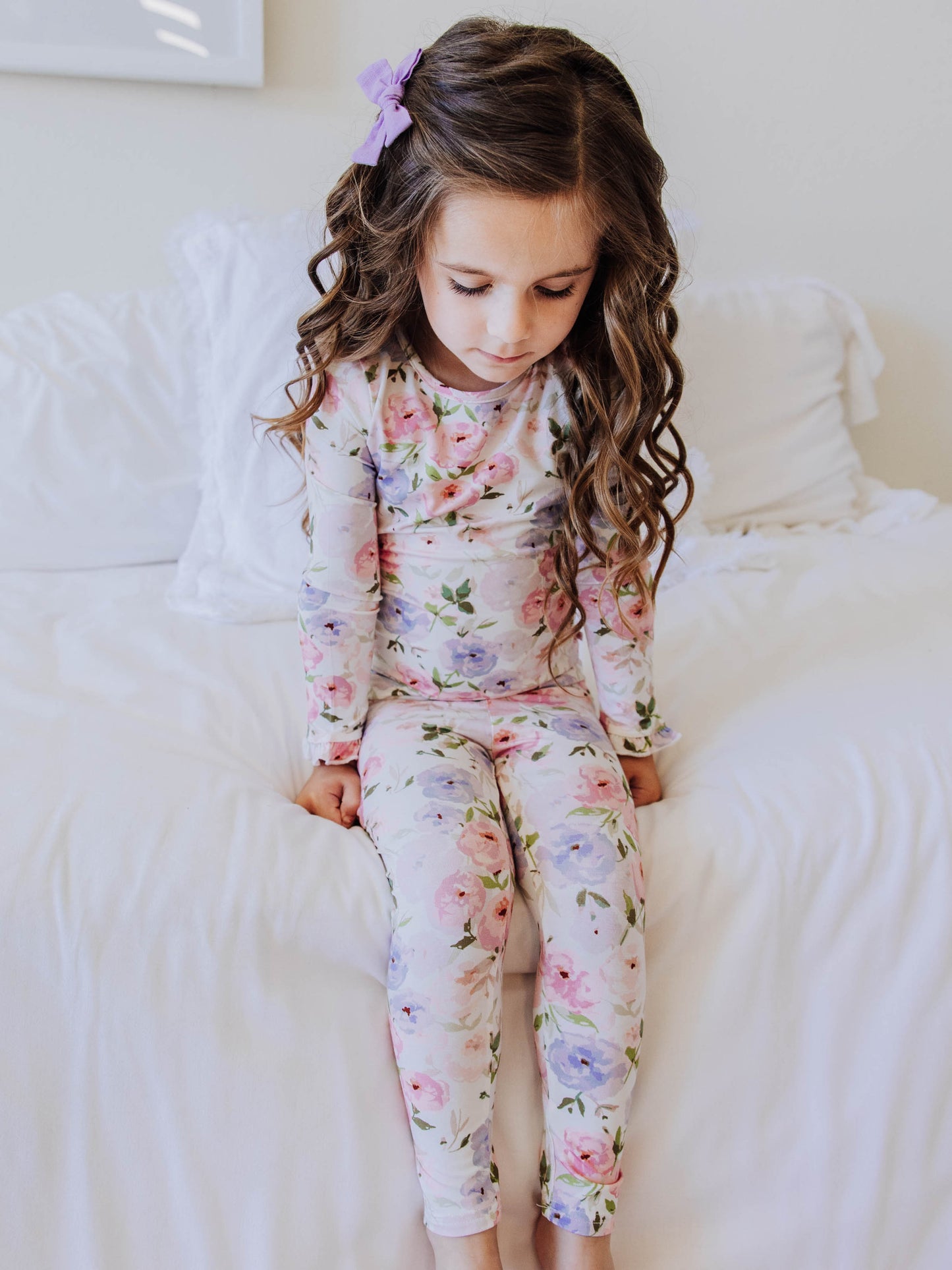 Cloud Fitted Ruffled Pajamas - Soft Bliss