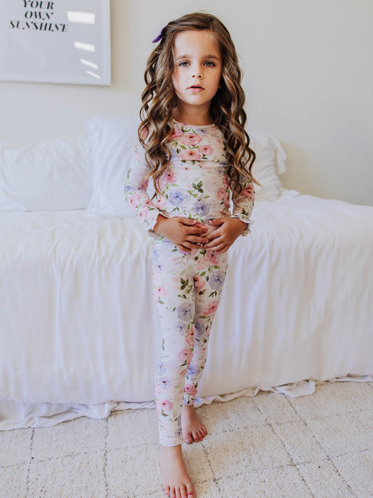 Cloud Fitted Ruffled Pajamas - Soft Bliss