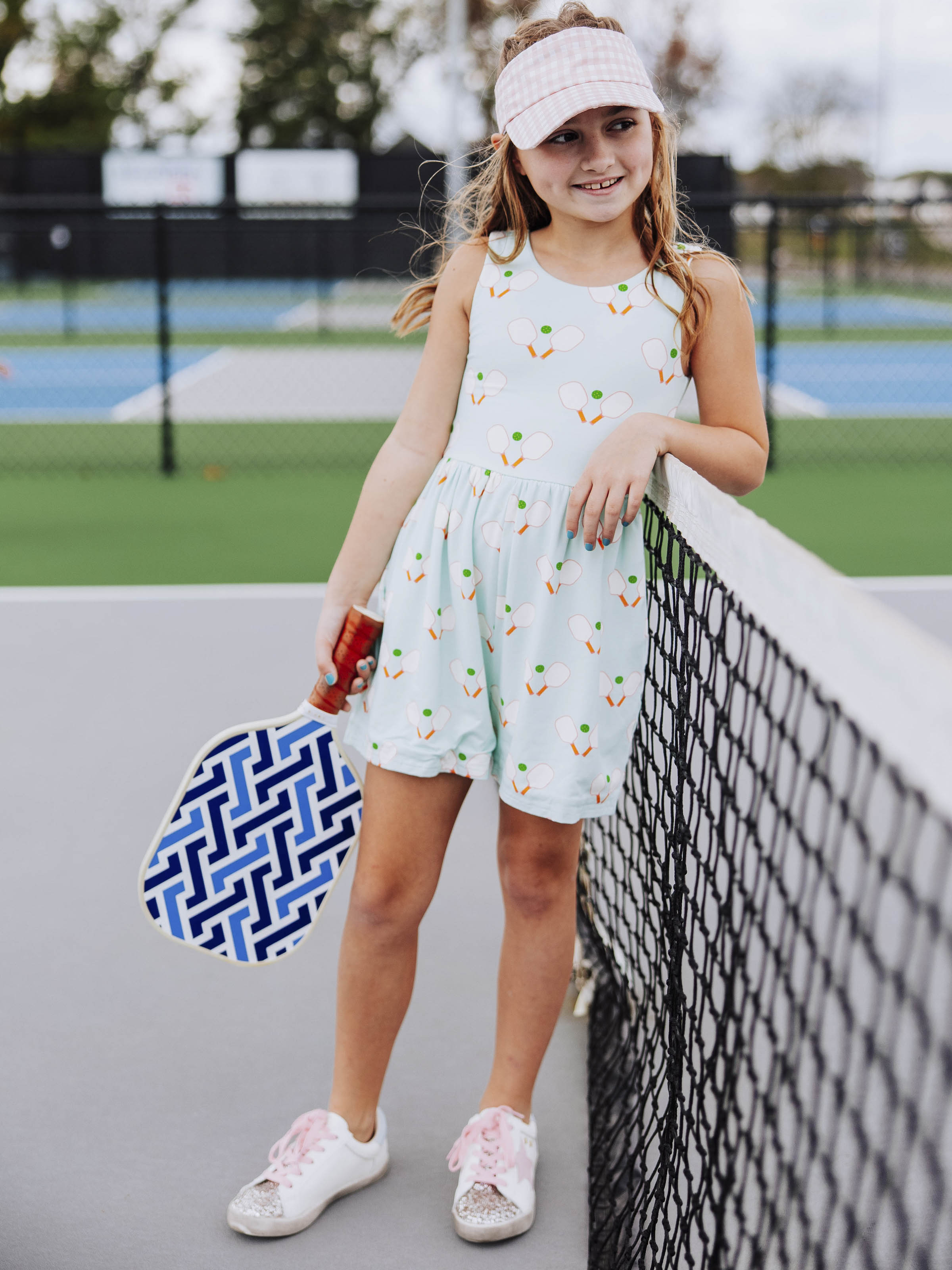 Angel Dear Pickleball Pink 2-Way Zipper Romper main image 1