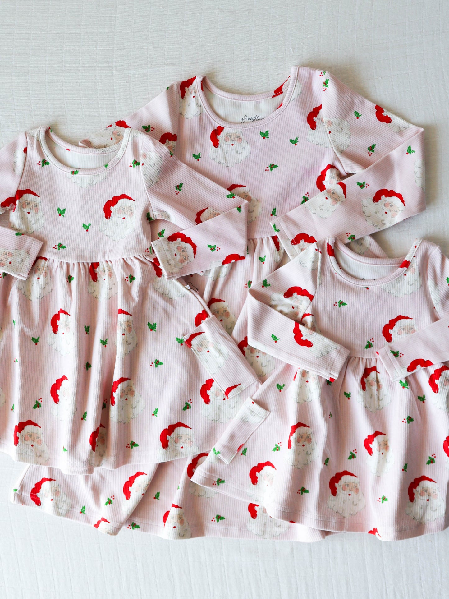 Fitted Ribbed Dress - Dear Santa (Slightly Flawed)