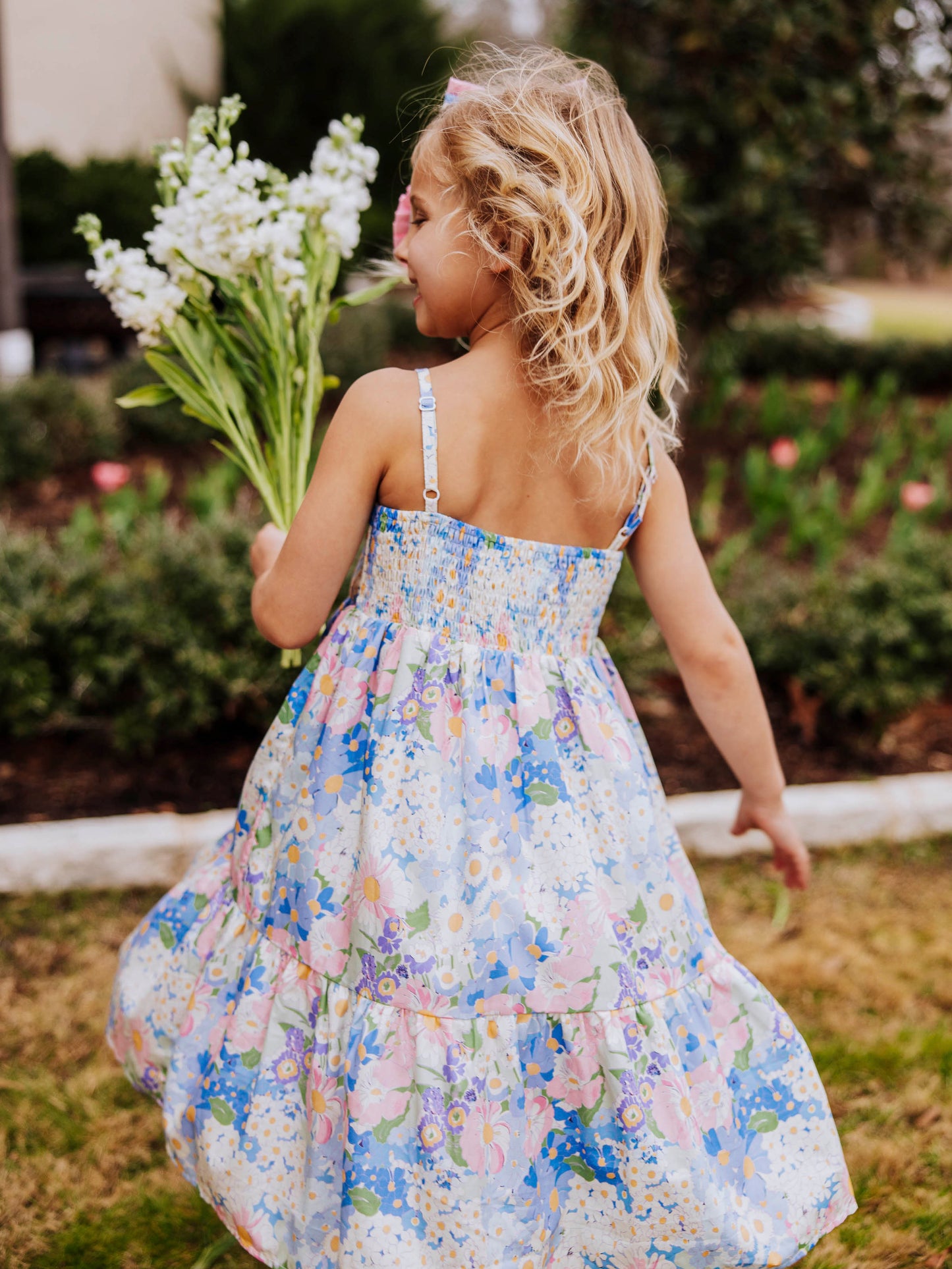 Smocked Sundress - Daisies and Blooms