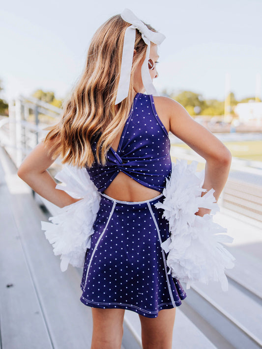 Tennis Dress - Indigo Dot