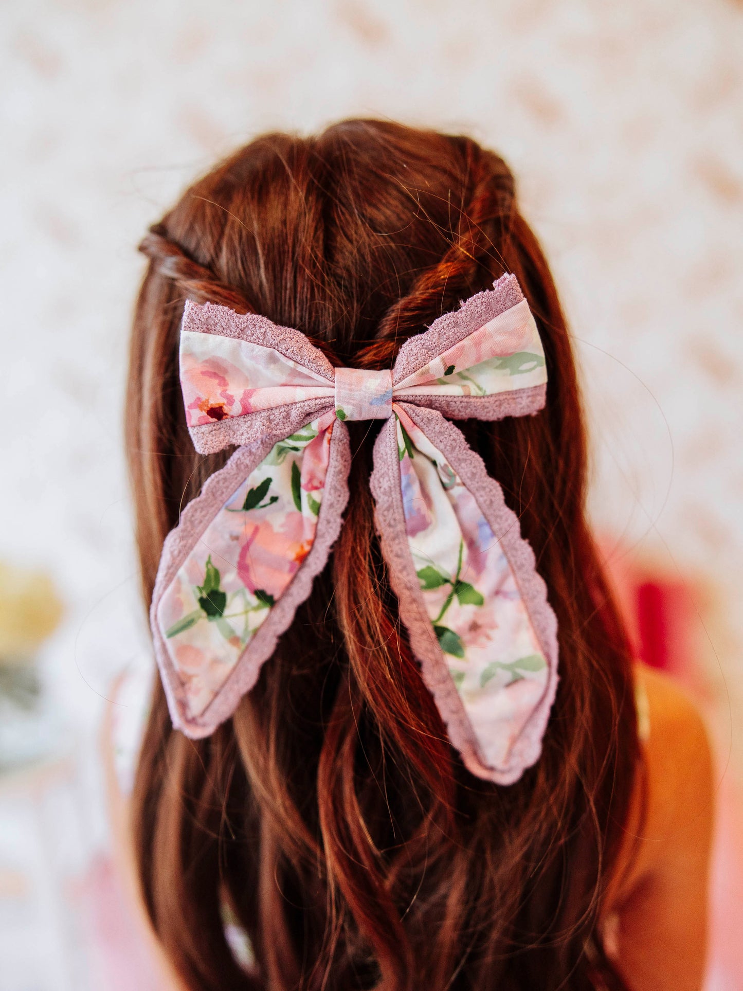 Small Long Tail Bow - Soft Bliss