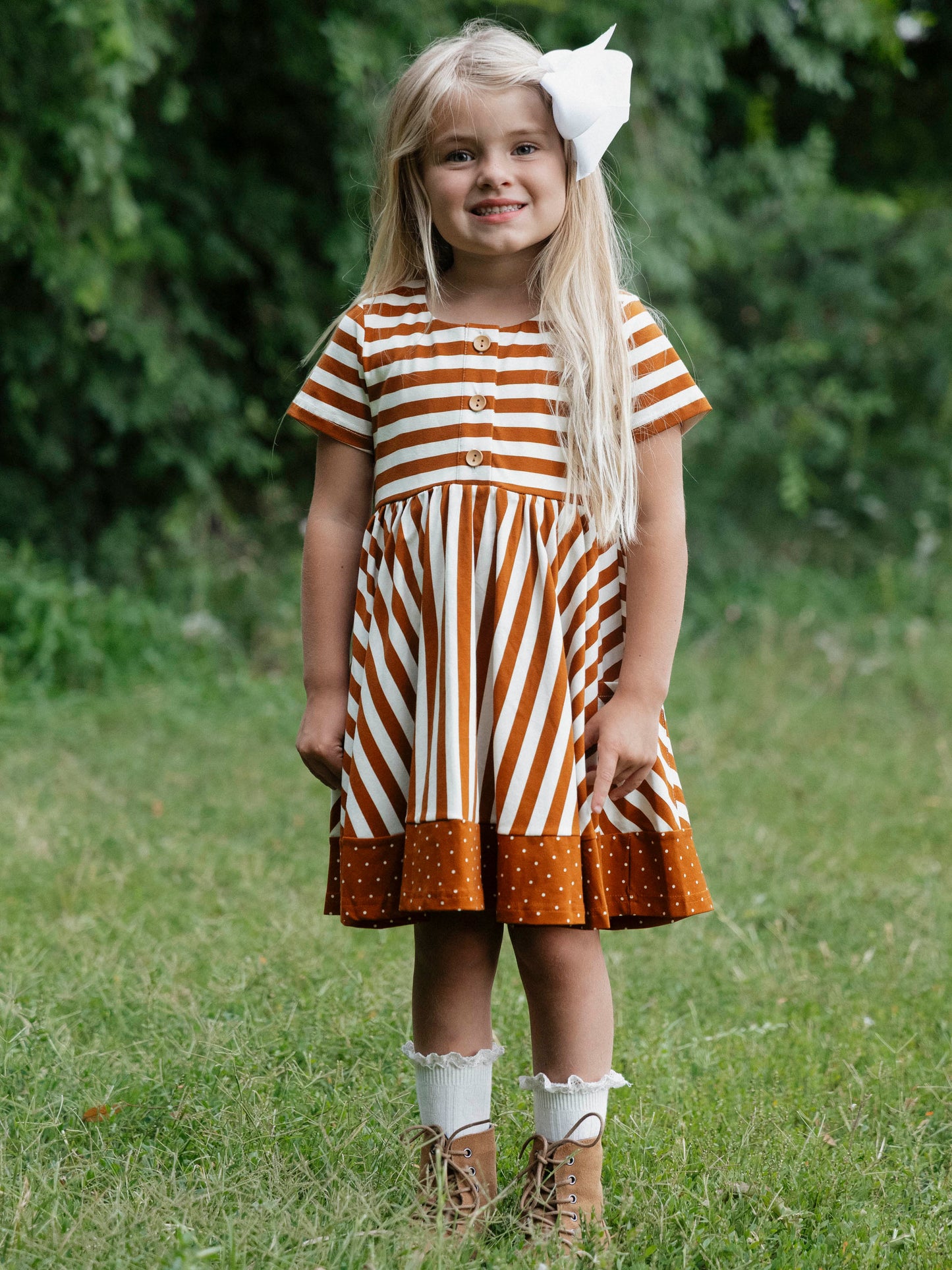 Kate Playdate - Pumpkin Spice Stripe