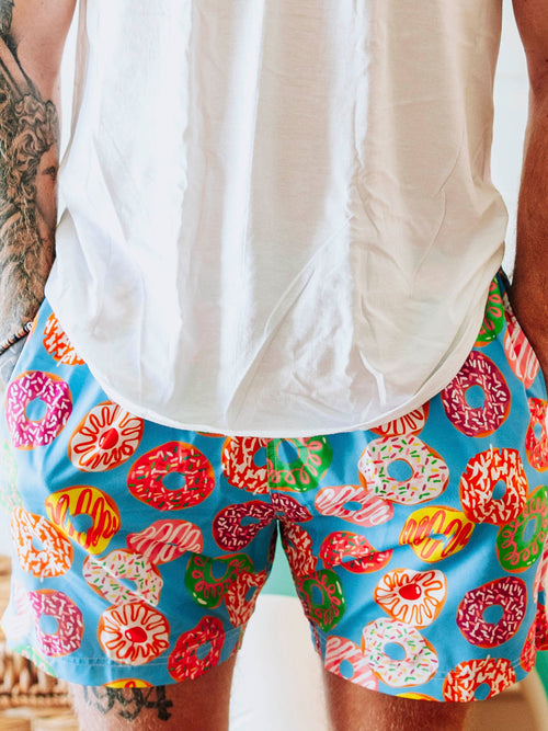 Men's Swim Trunks - Donuts