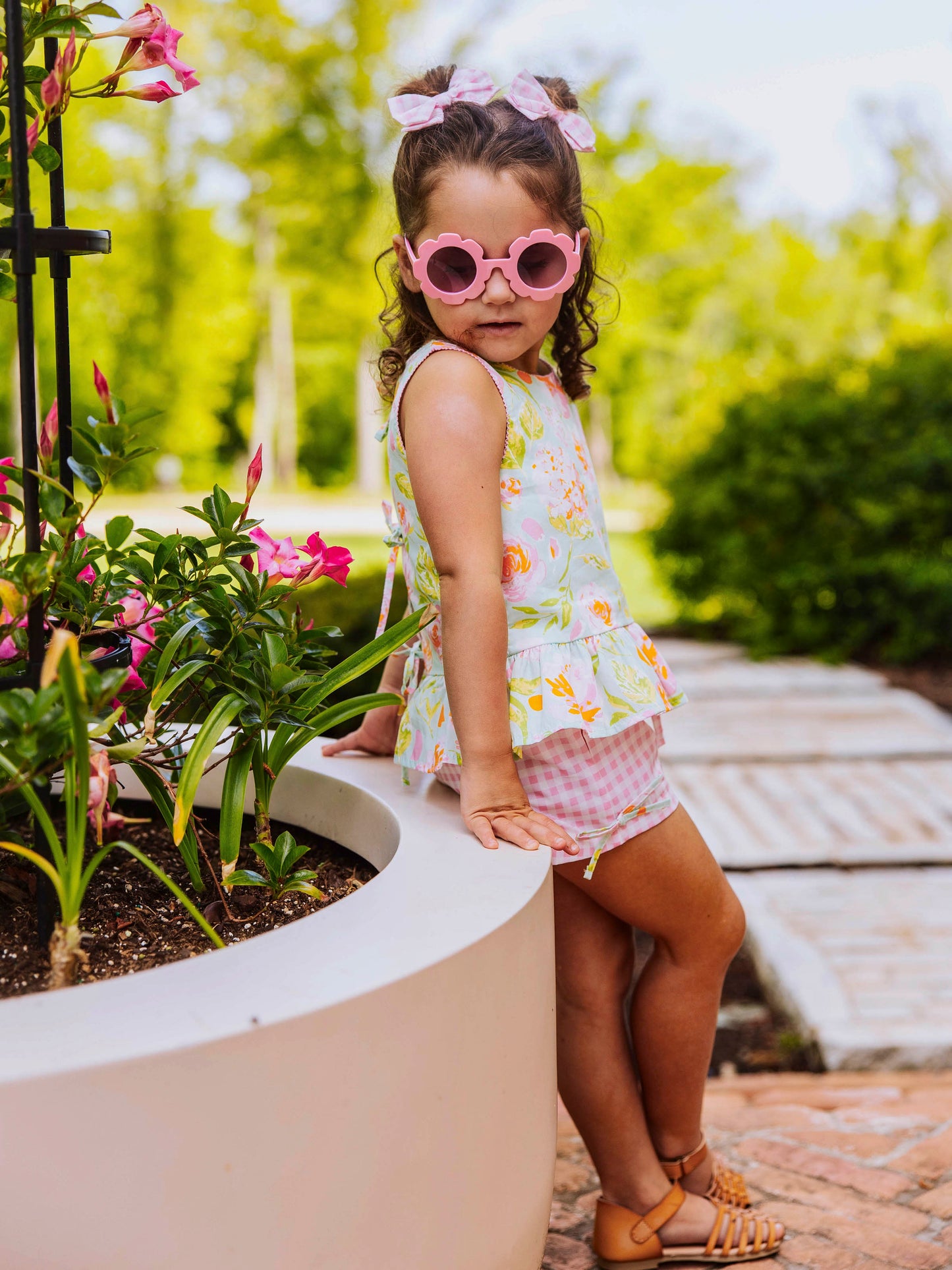 Peplum Tie Set - Splash