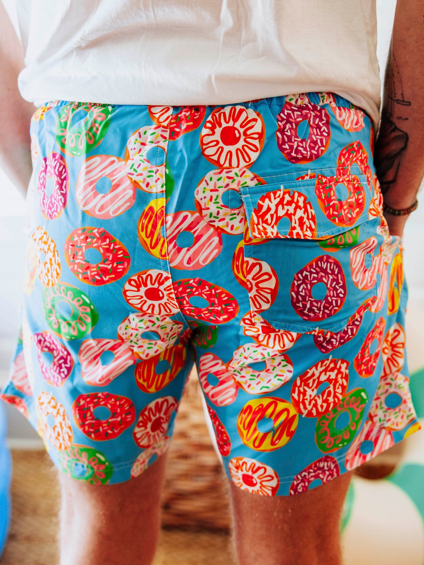 Men's Swim Trunks - Donuts