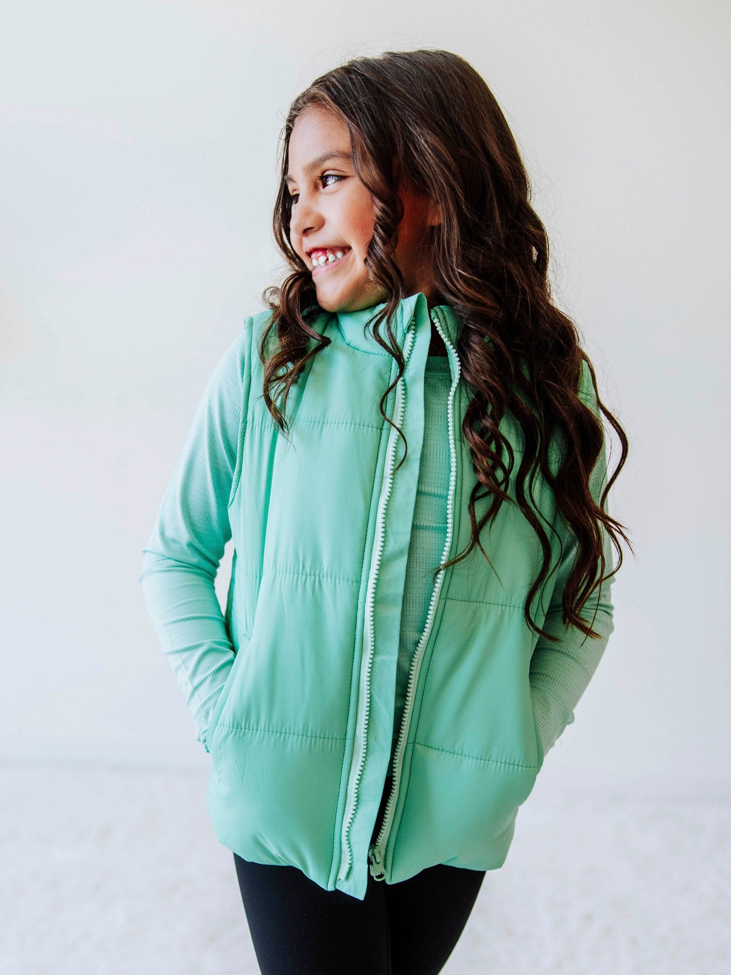 Puffer Vest - Seafoam