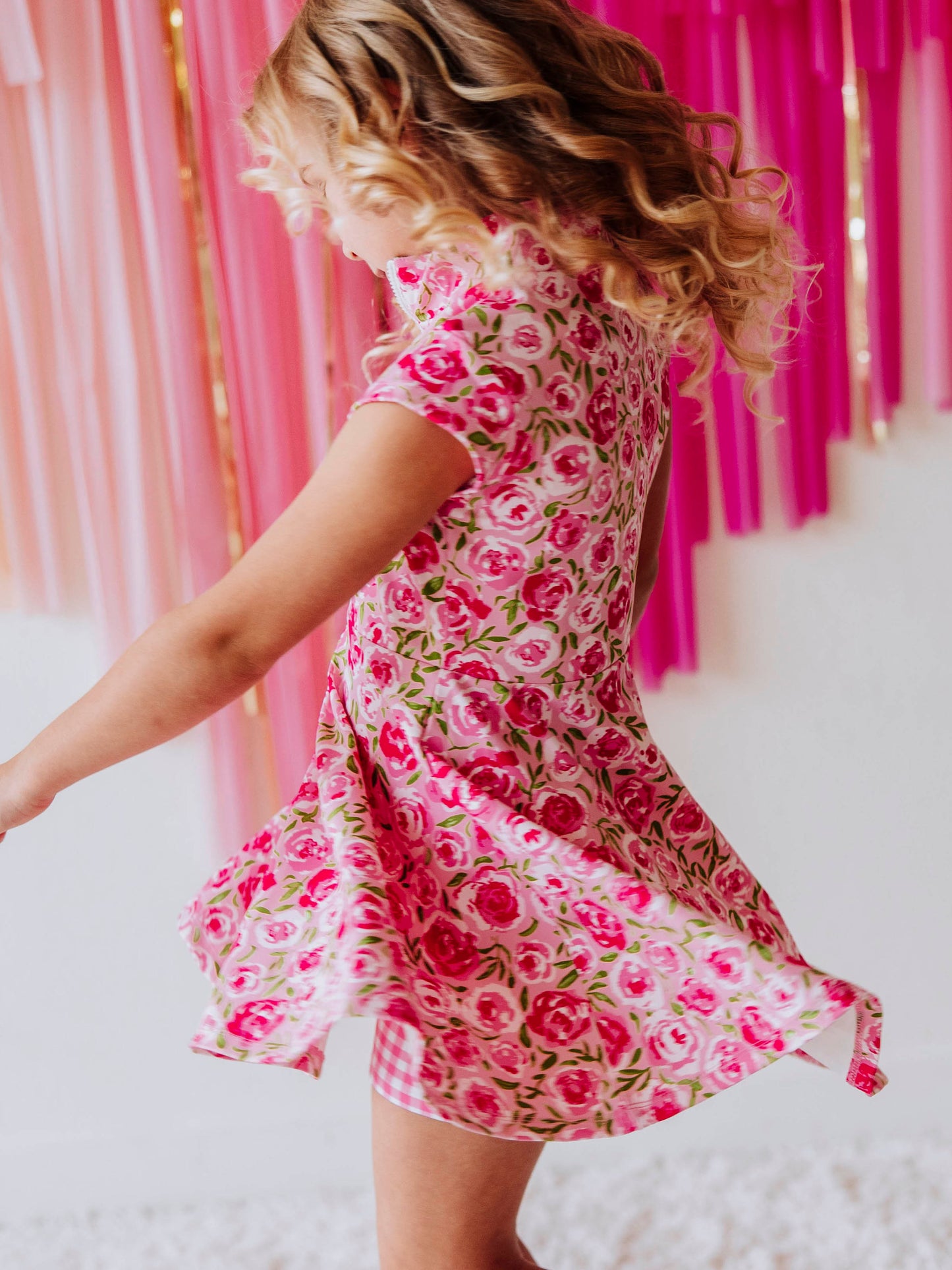 Active Zip Dress - Covered in Roses