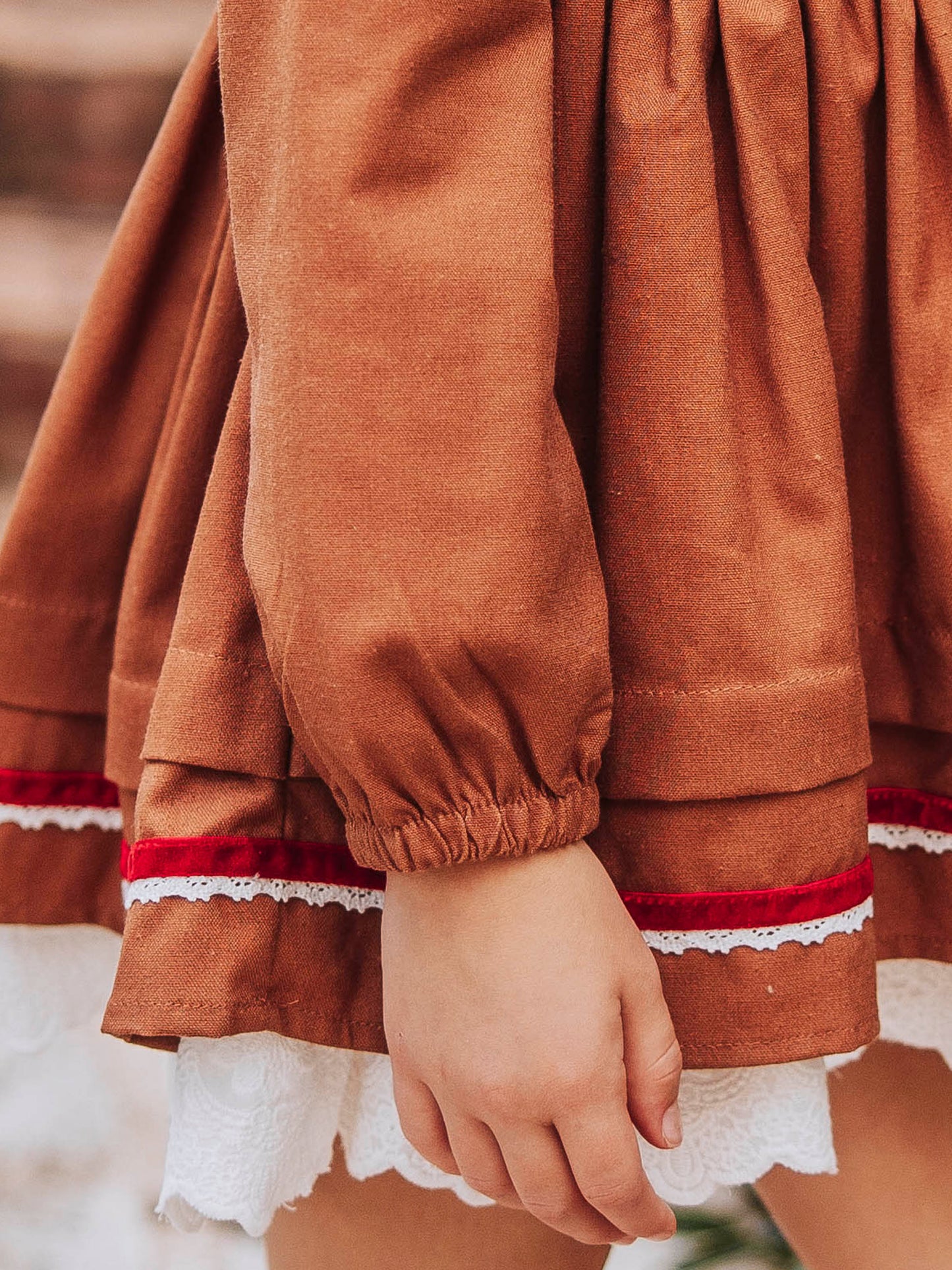 Margo Dress - Gingerbread (Size Up)