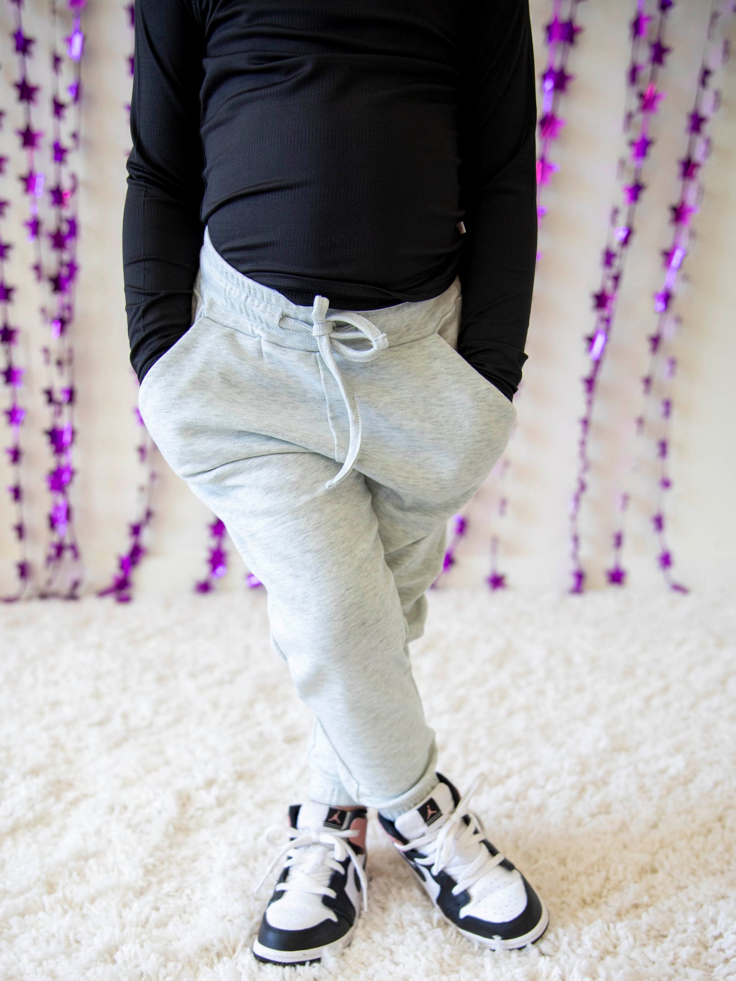 Warm Knit Joggers - Gray