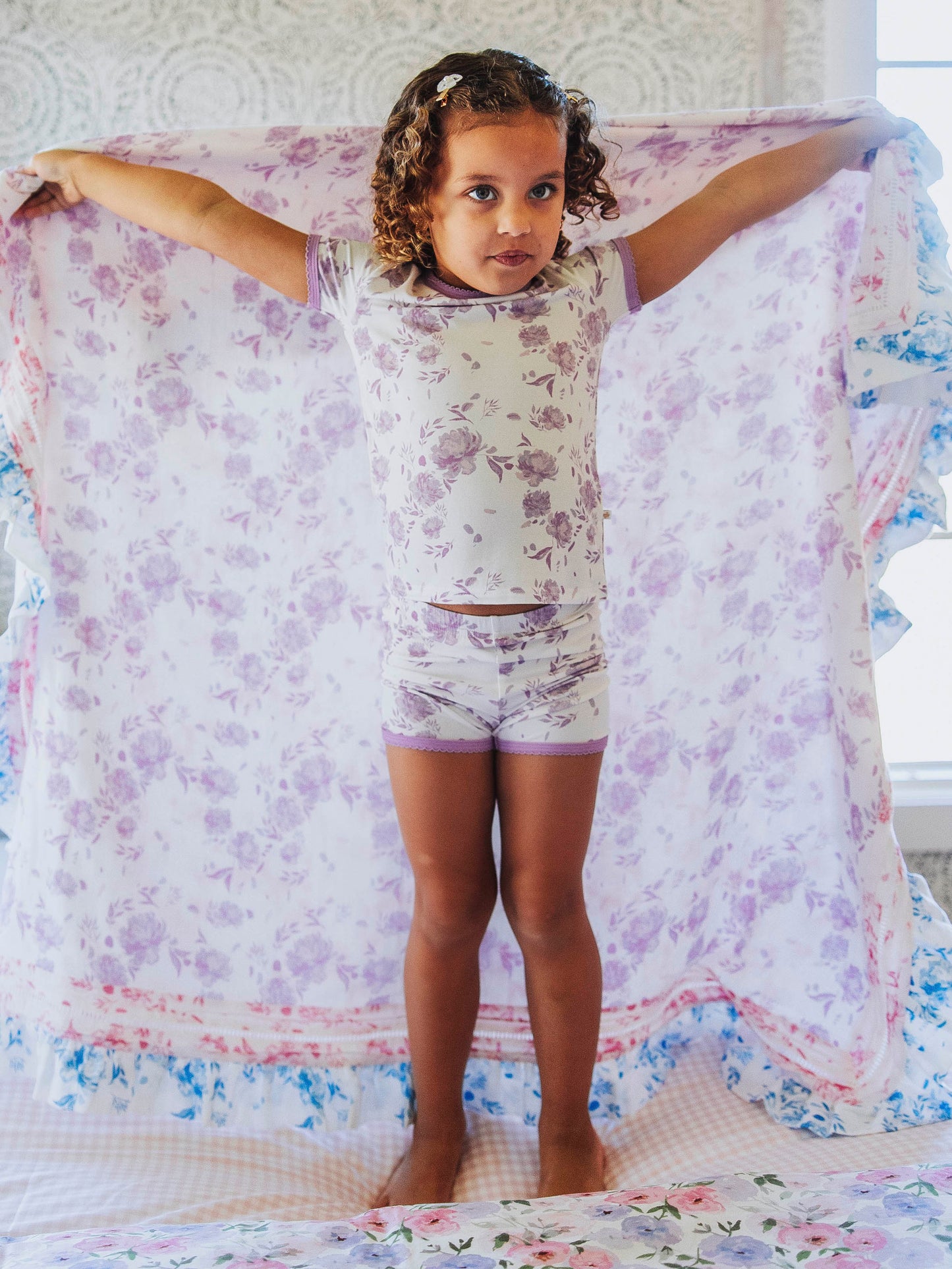 Keepsake Lace Swaddle - Falling Petals