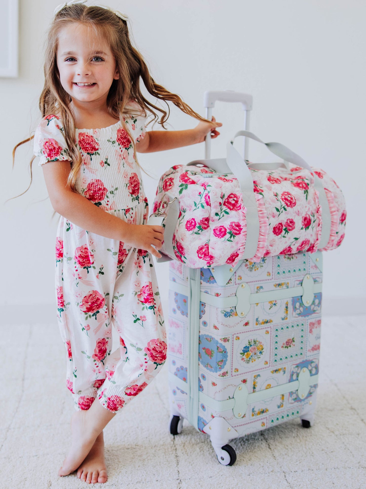 Lennon Traveling Luggage - Spring Patchwork