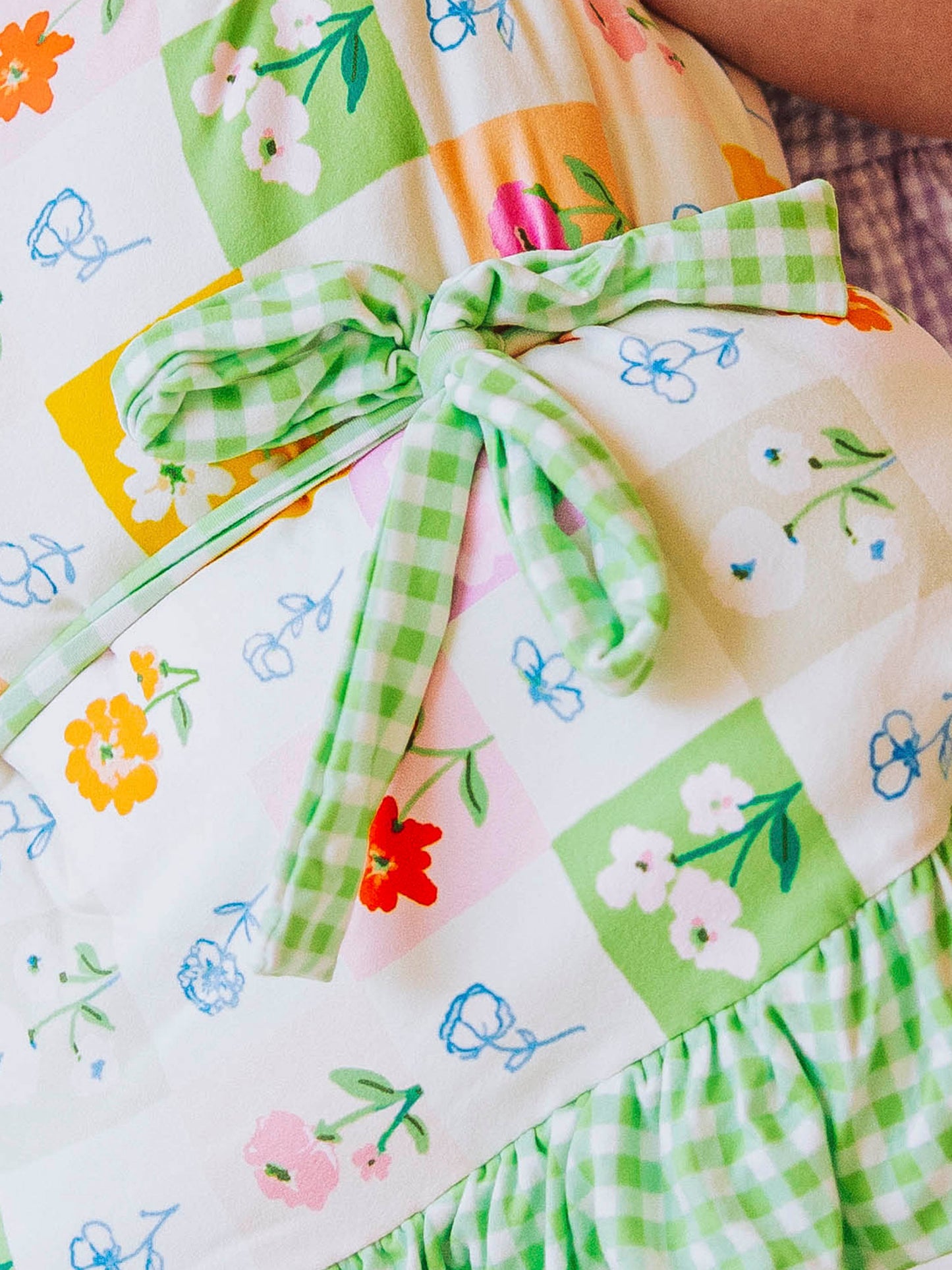 Nap Mat - Checkered Blooms