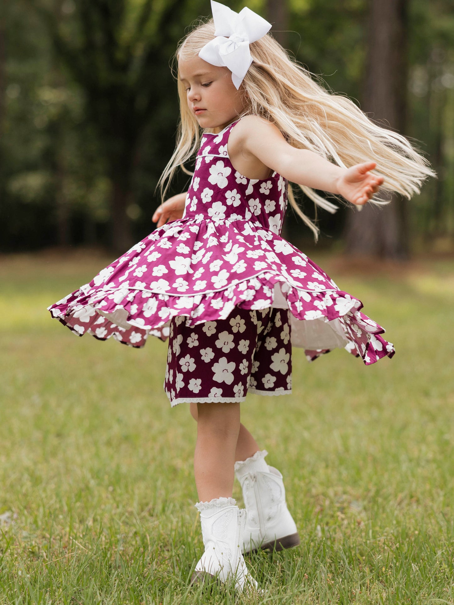 Julianne Tunic Set - Sugar Plum Floral