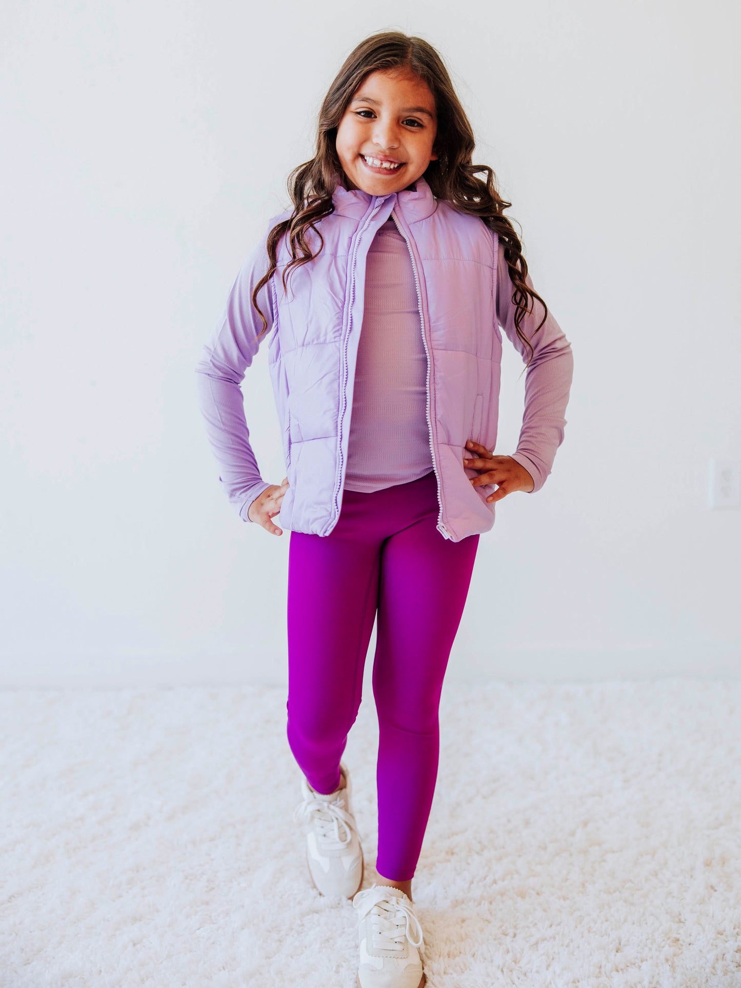 Performance Leggings - Fuchsia Purple