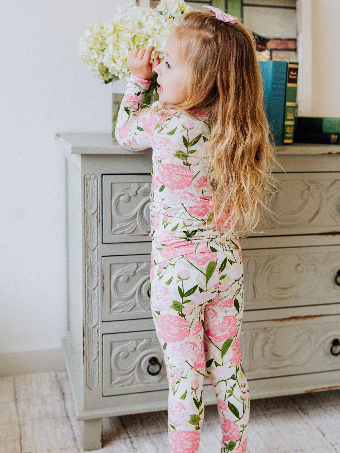 Cloud Fitted Pajamas - Soft Peonies