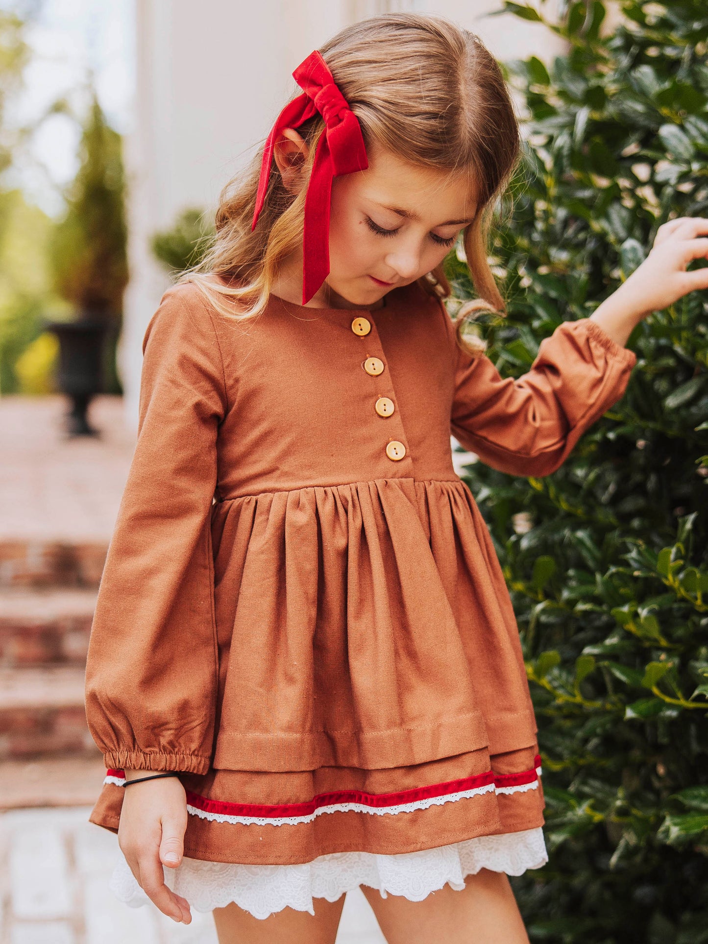 Margo Dress - Gingerbread (Size Up)