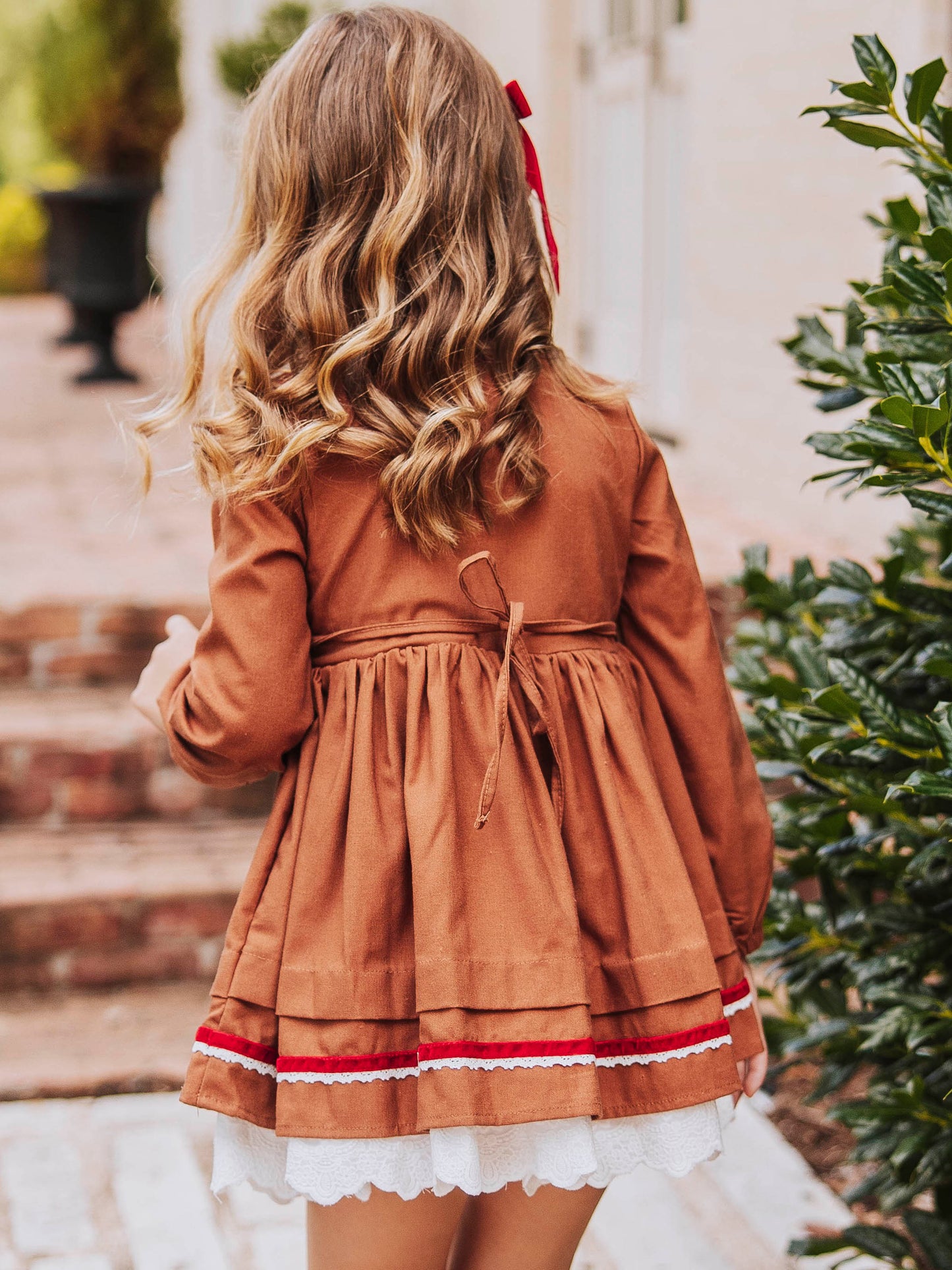 Margo Dress - Gingerbread (Size Up)