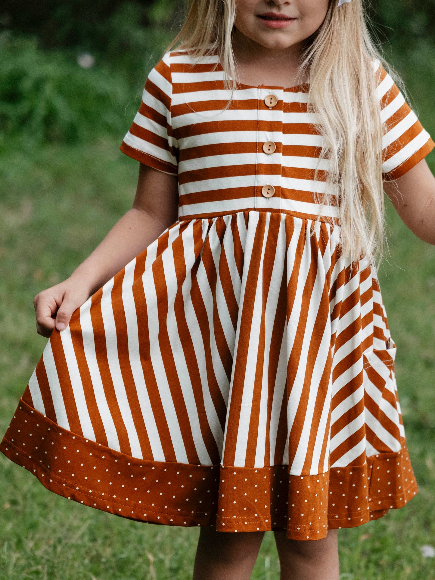Kate Playdate - Pumpkin Spice Stripe