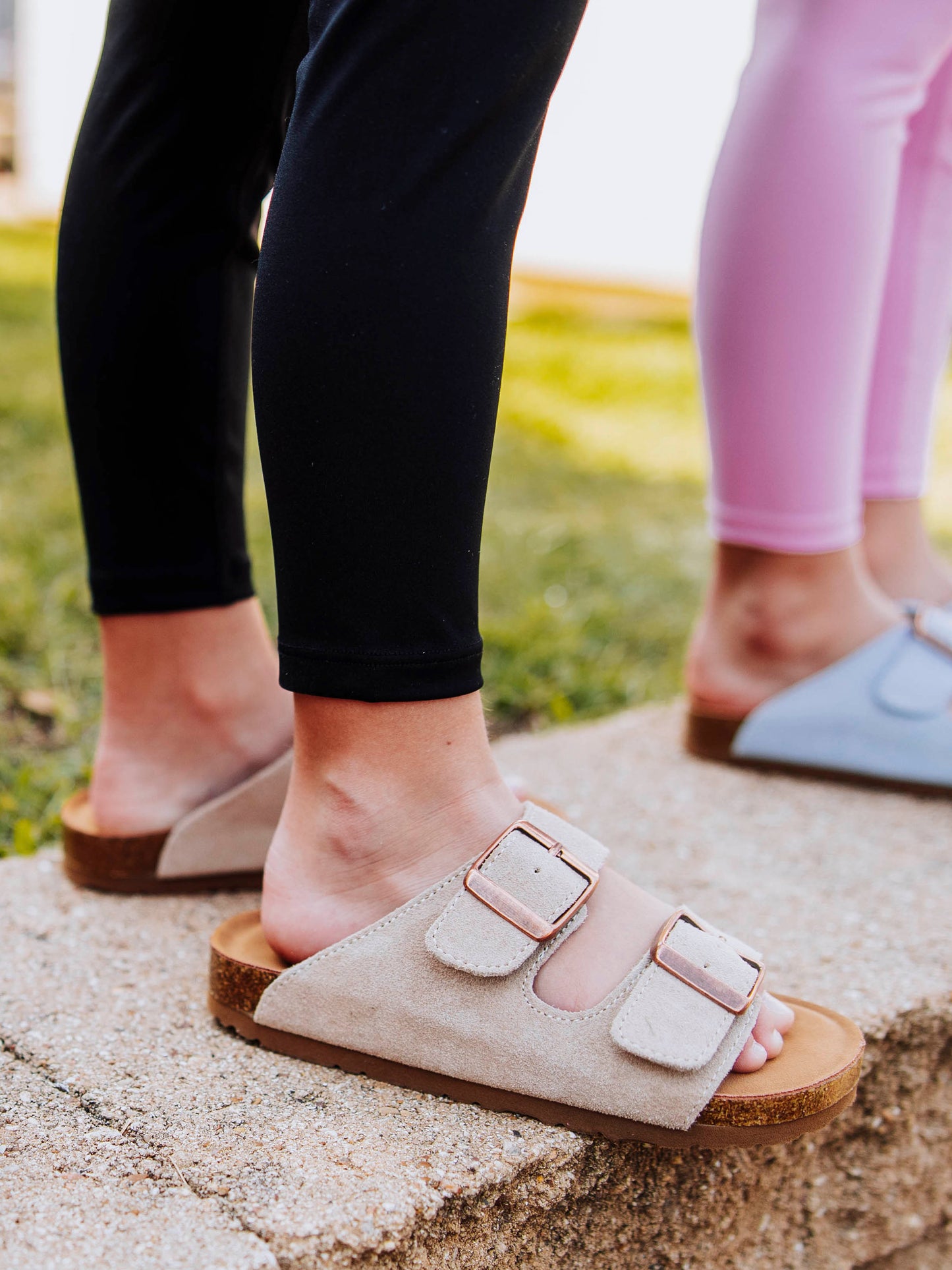 SweetHoney Suede Sandals - Light Brown